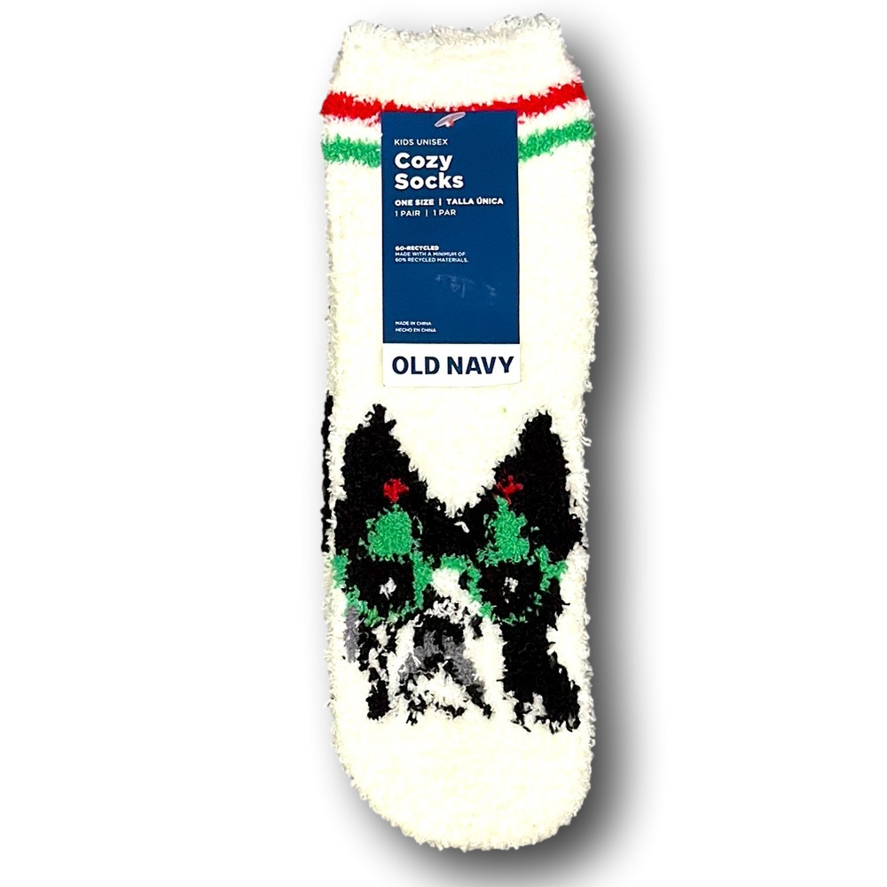 3/$15 French Bulldog Christmas Holiday Cozy Fashion Socks - NWT